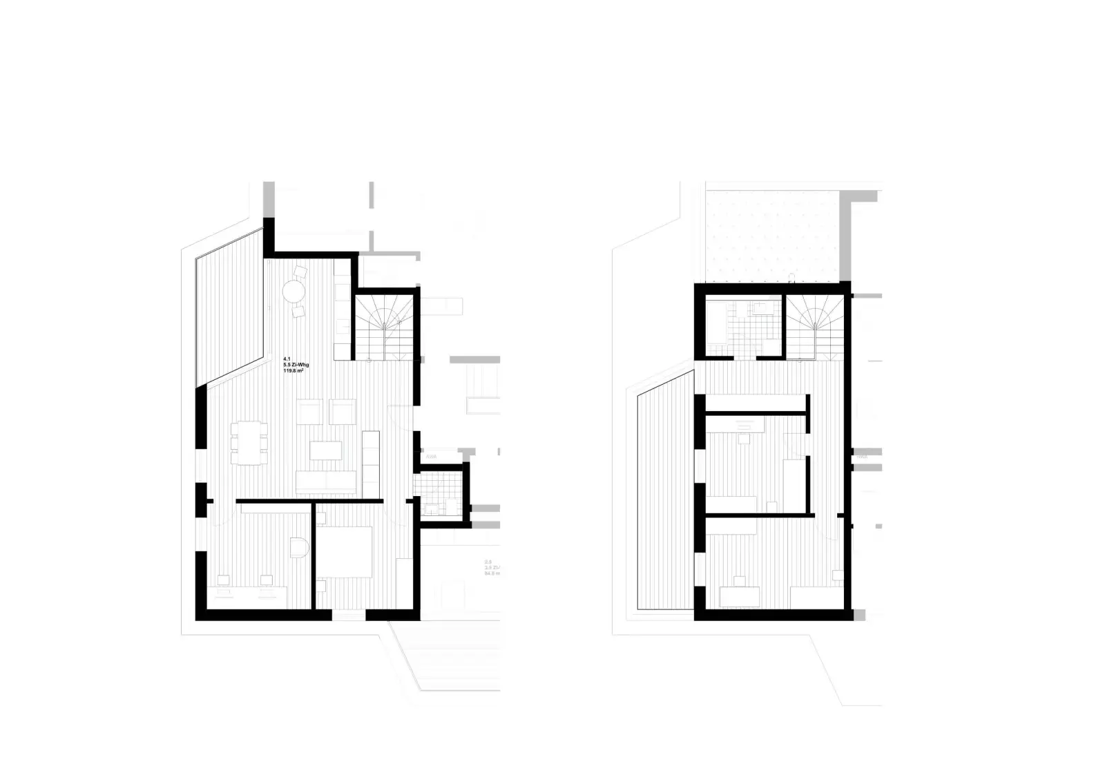 Grundriss Maisonettewohnung